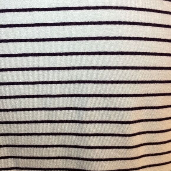 Talbots Coastal Stripe Tunic Seafoam & Navy Nautical Chic - Picture 7 of 9